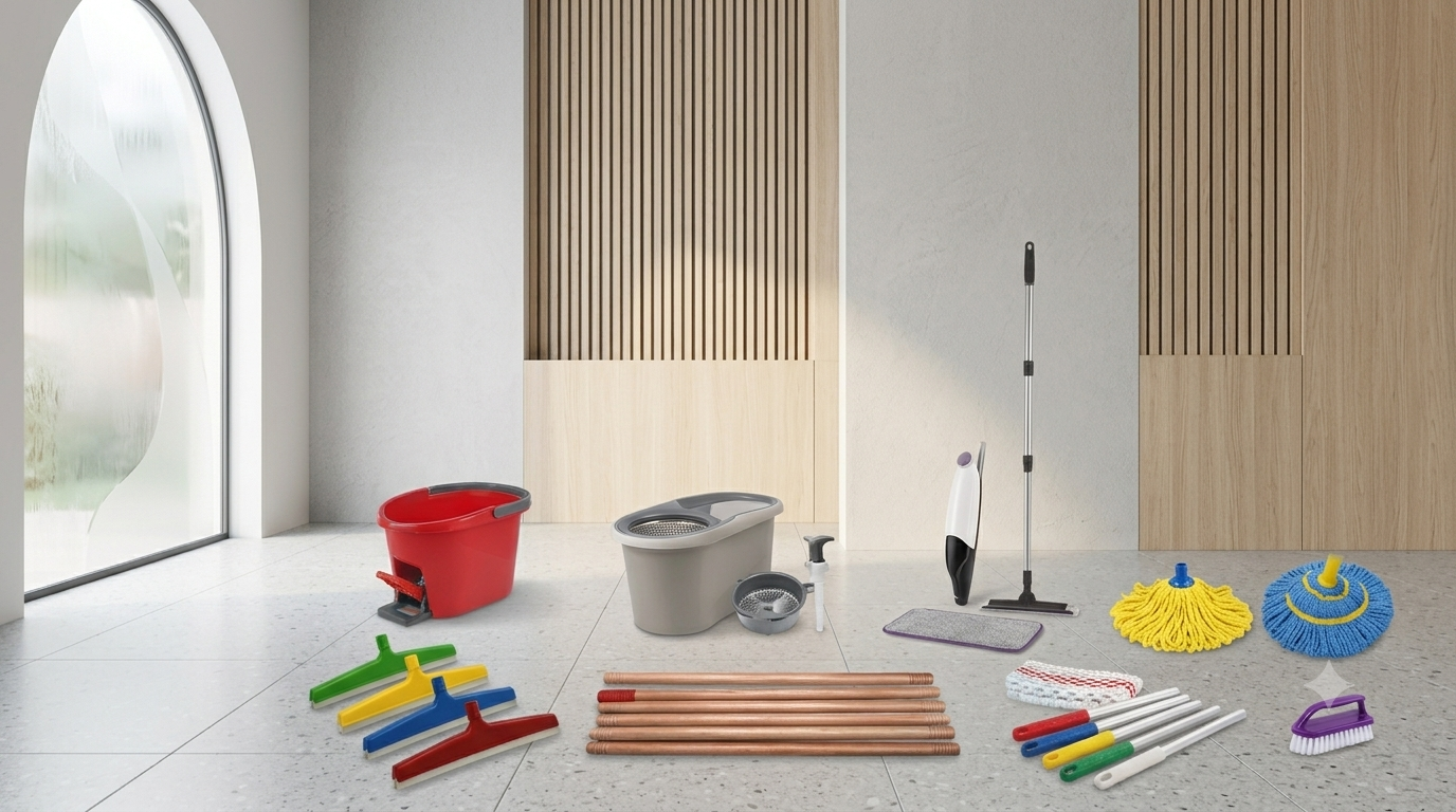 Lonetex cleaning products β mops, buckets, handles, and wholesale supplies